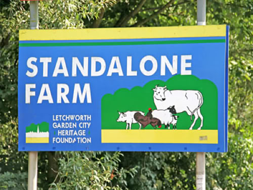 stand alone farm sign
